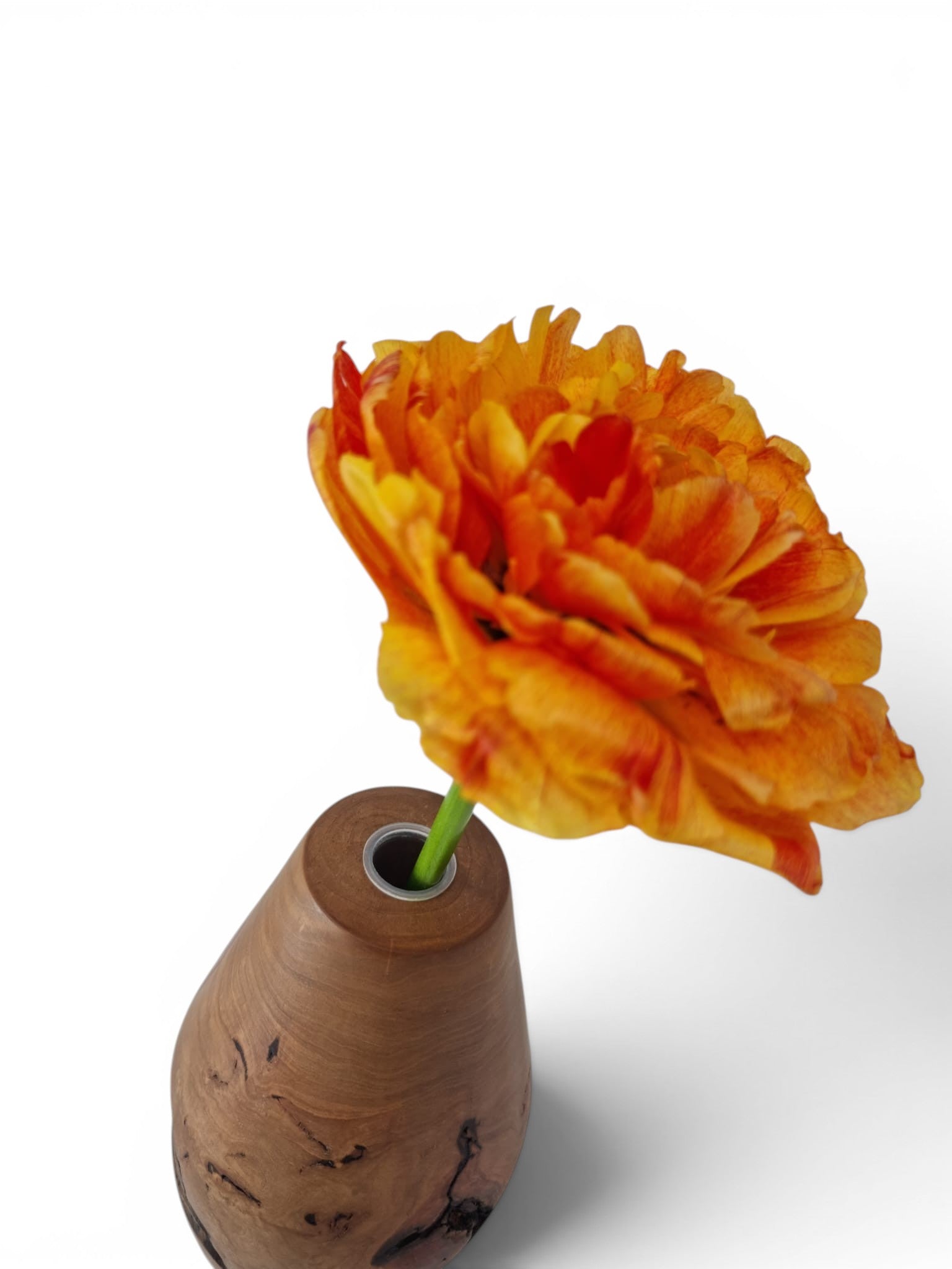Holzvase aus Birne