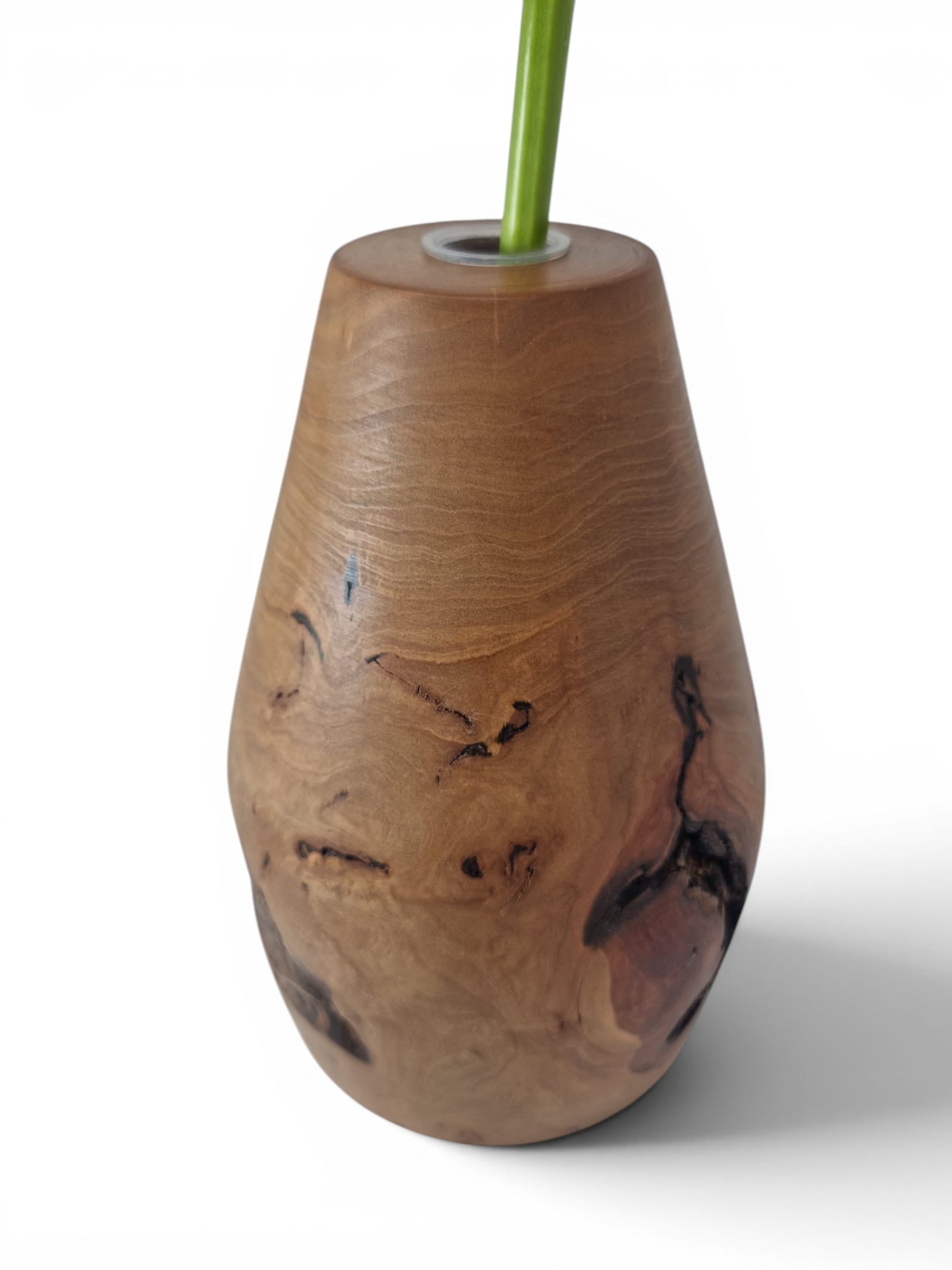 Holzvase aus Birne