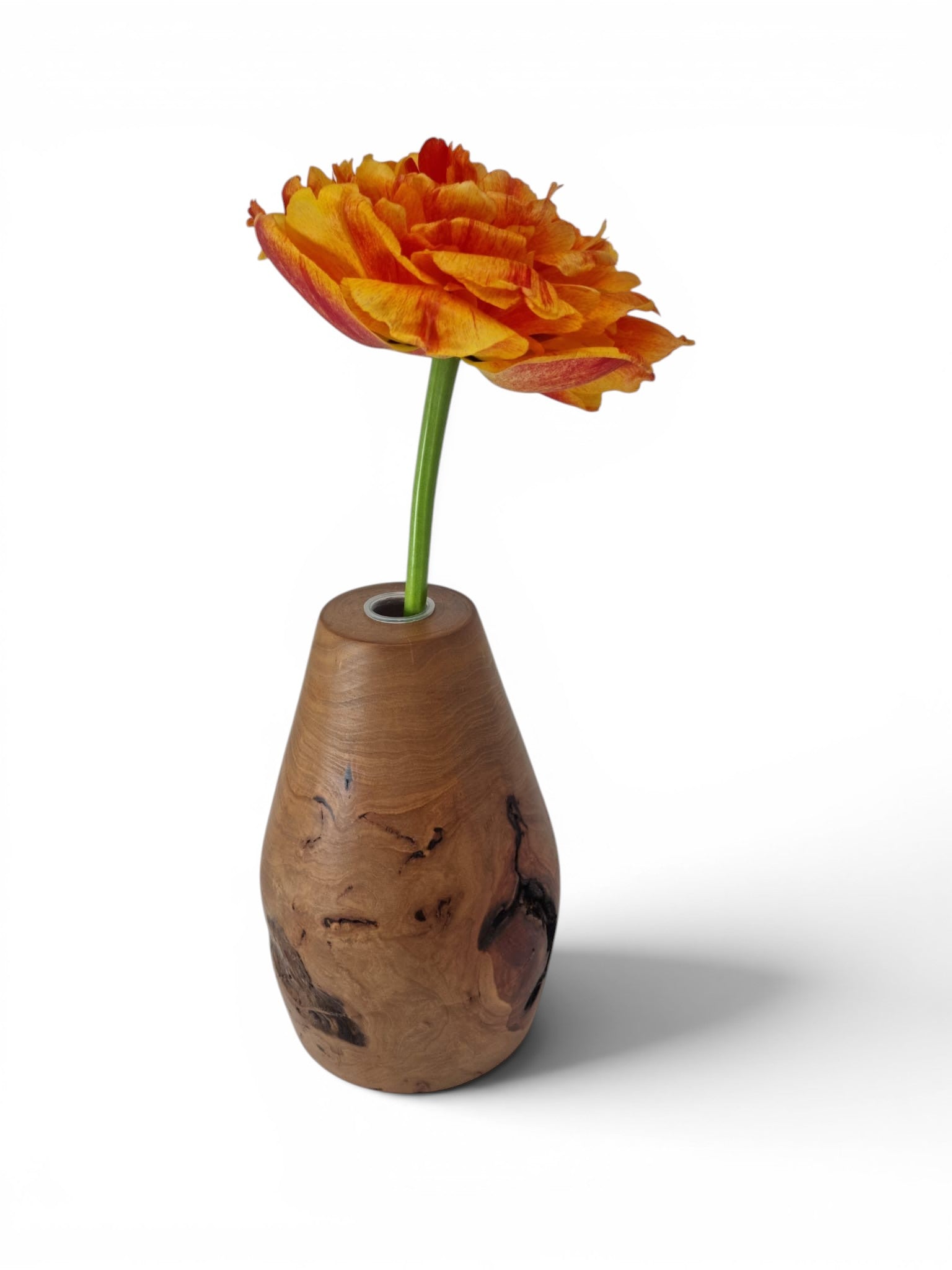 Holzvase Birne 16 cm gedrechselt Handarbeit