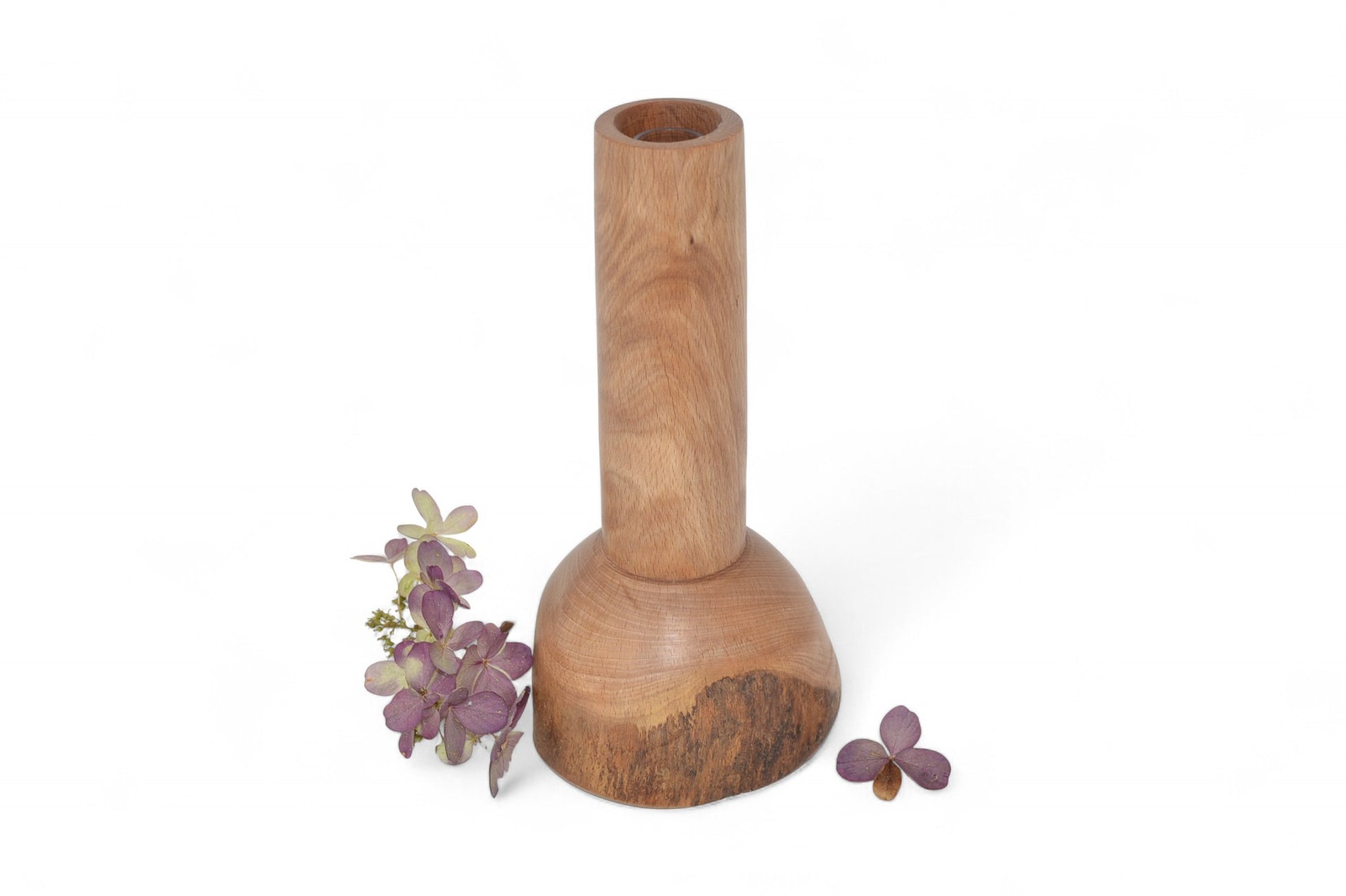 Holzvase Buche 20 cm
