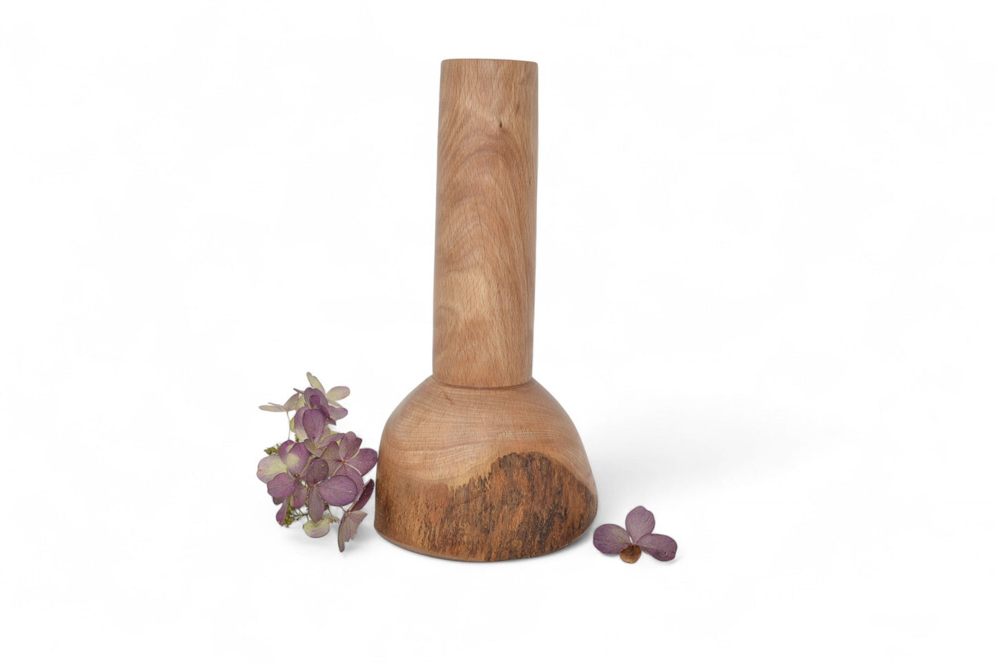 Holzvase Buche 20 cm