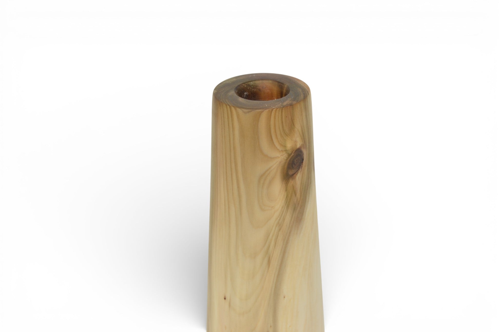 Holzvase aus Lebensbaum Holz