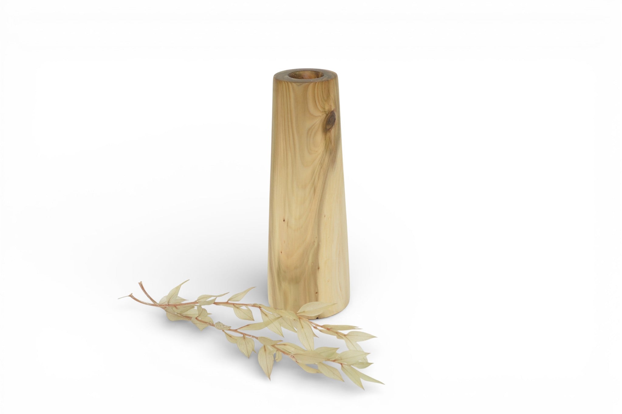 Holzvase aus Lebensbaum Holz