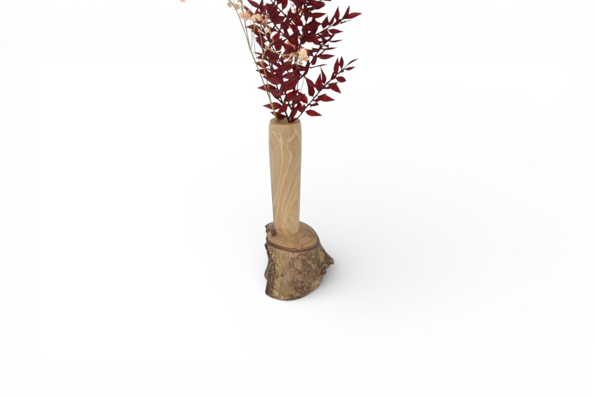 Holzvase aus Walnuss