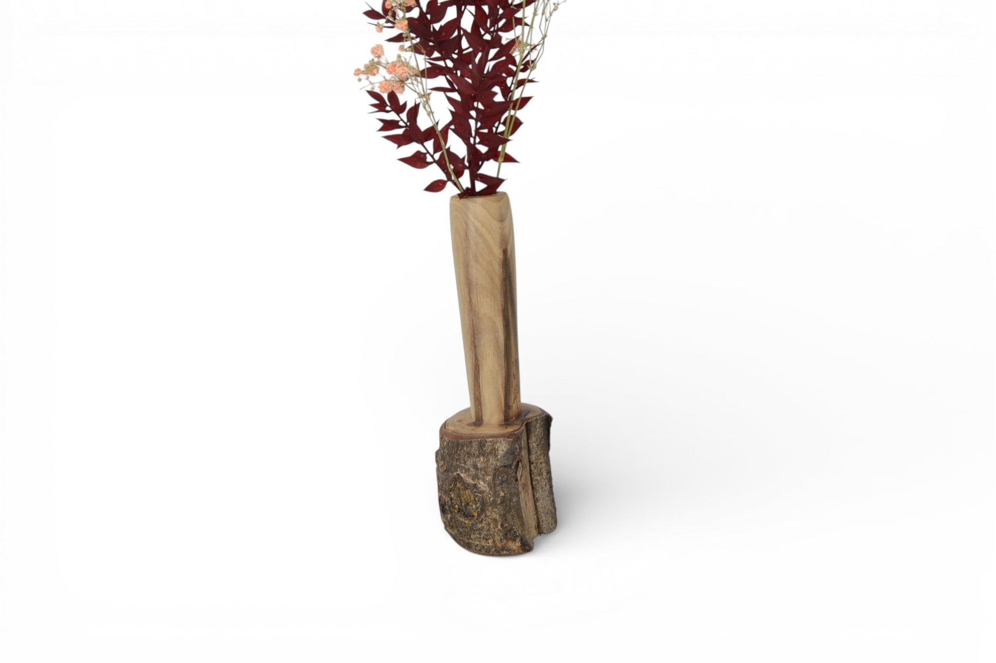 Holzvase aus Walnuss