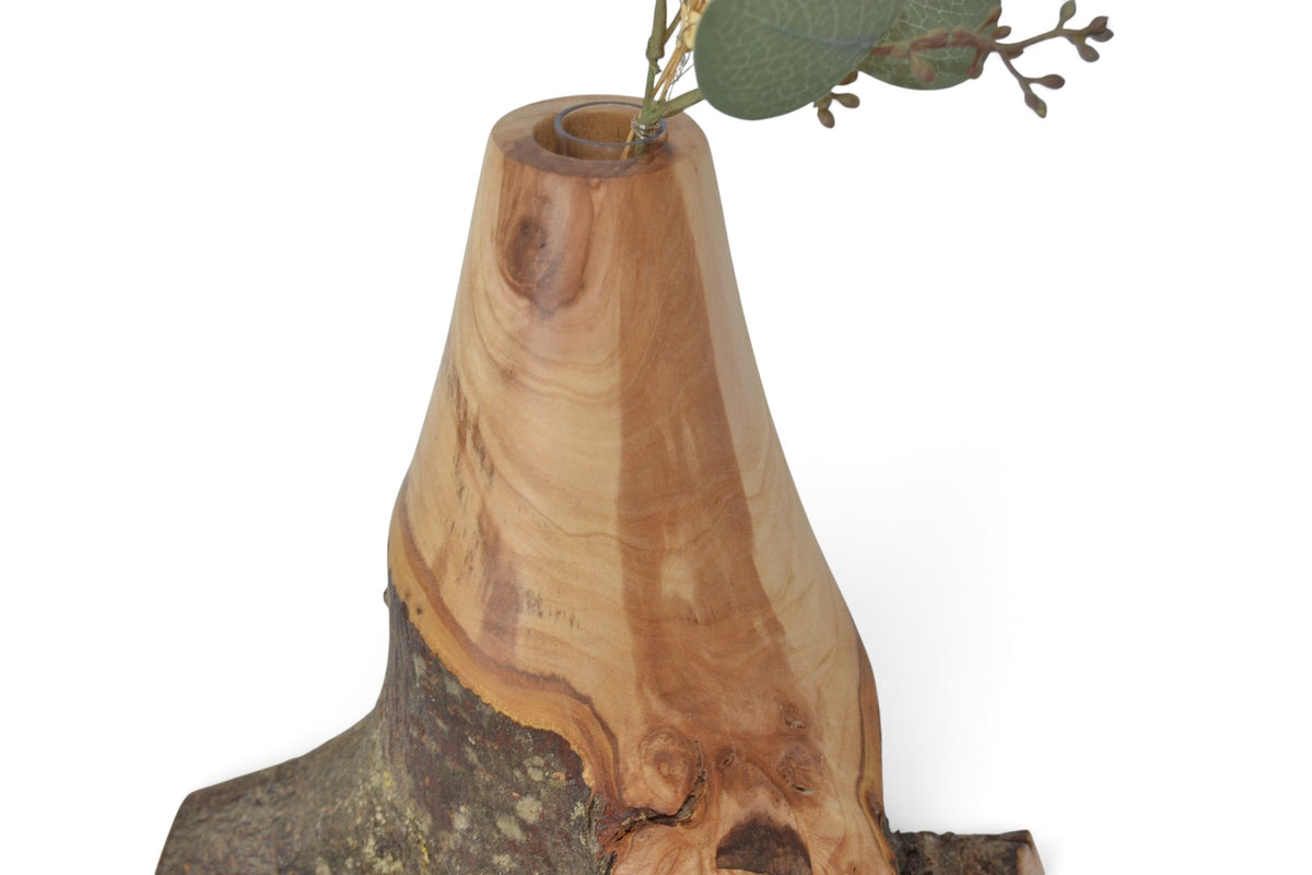 Holzvase Apfelholz