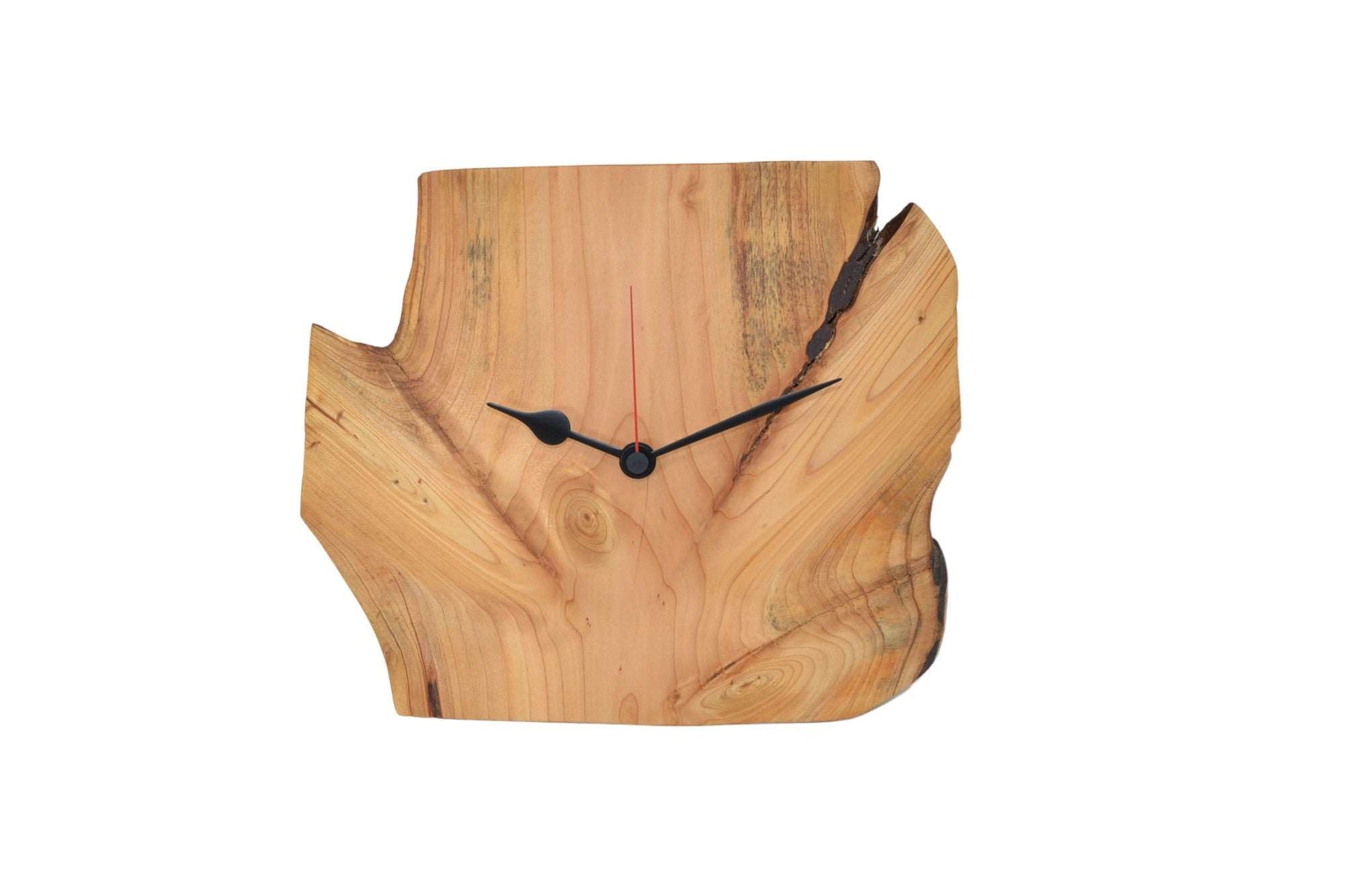 Holz Wanduhr aus Atlaszedern-Holz