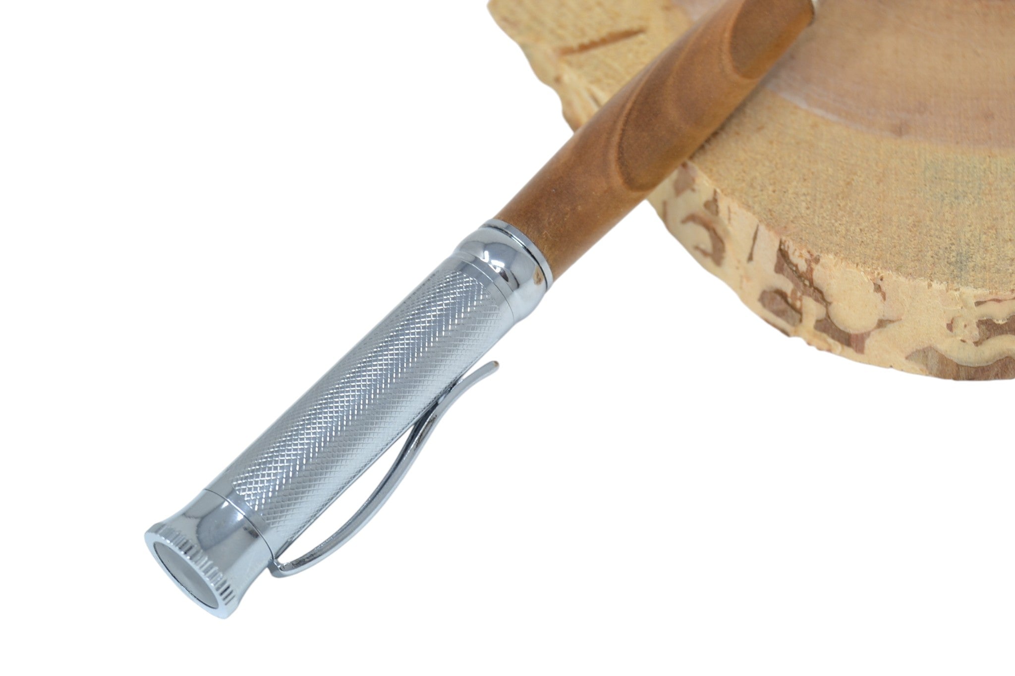 Holzkugelschreiber aus Wildkirsche