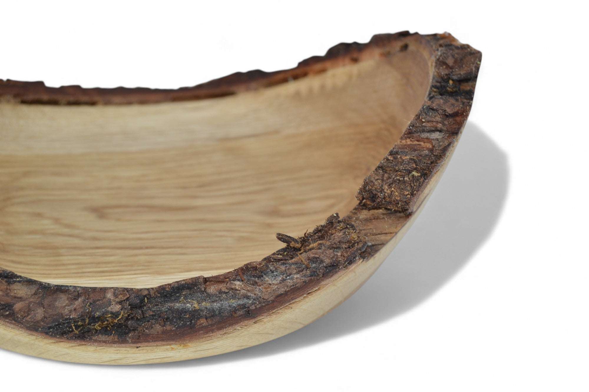 Naturrand Holzschale aus Eiche