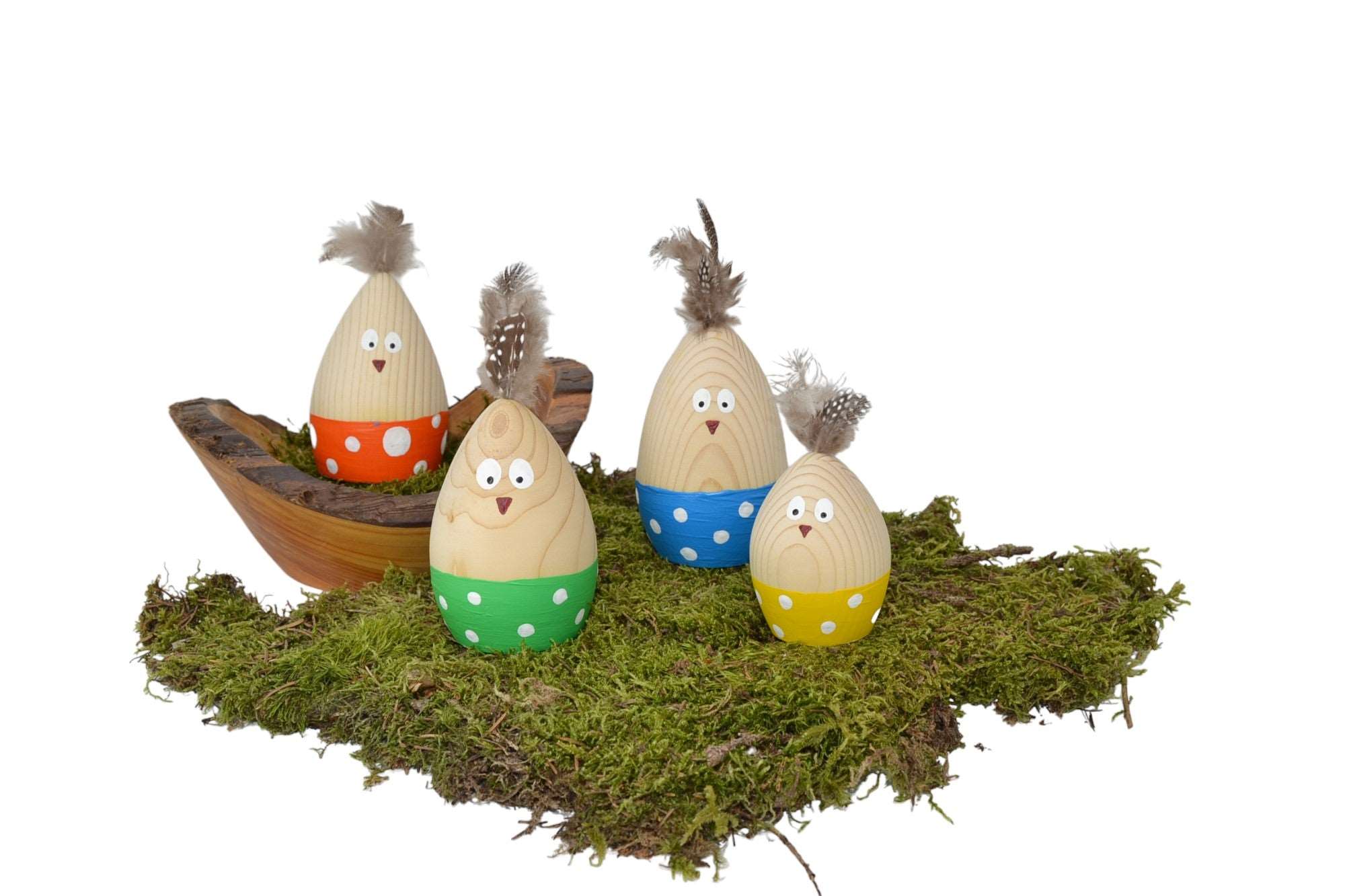 Osterküken aus Holz