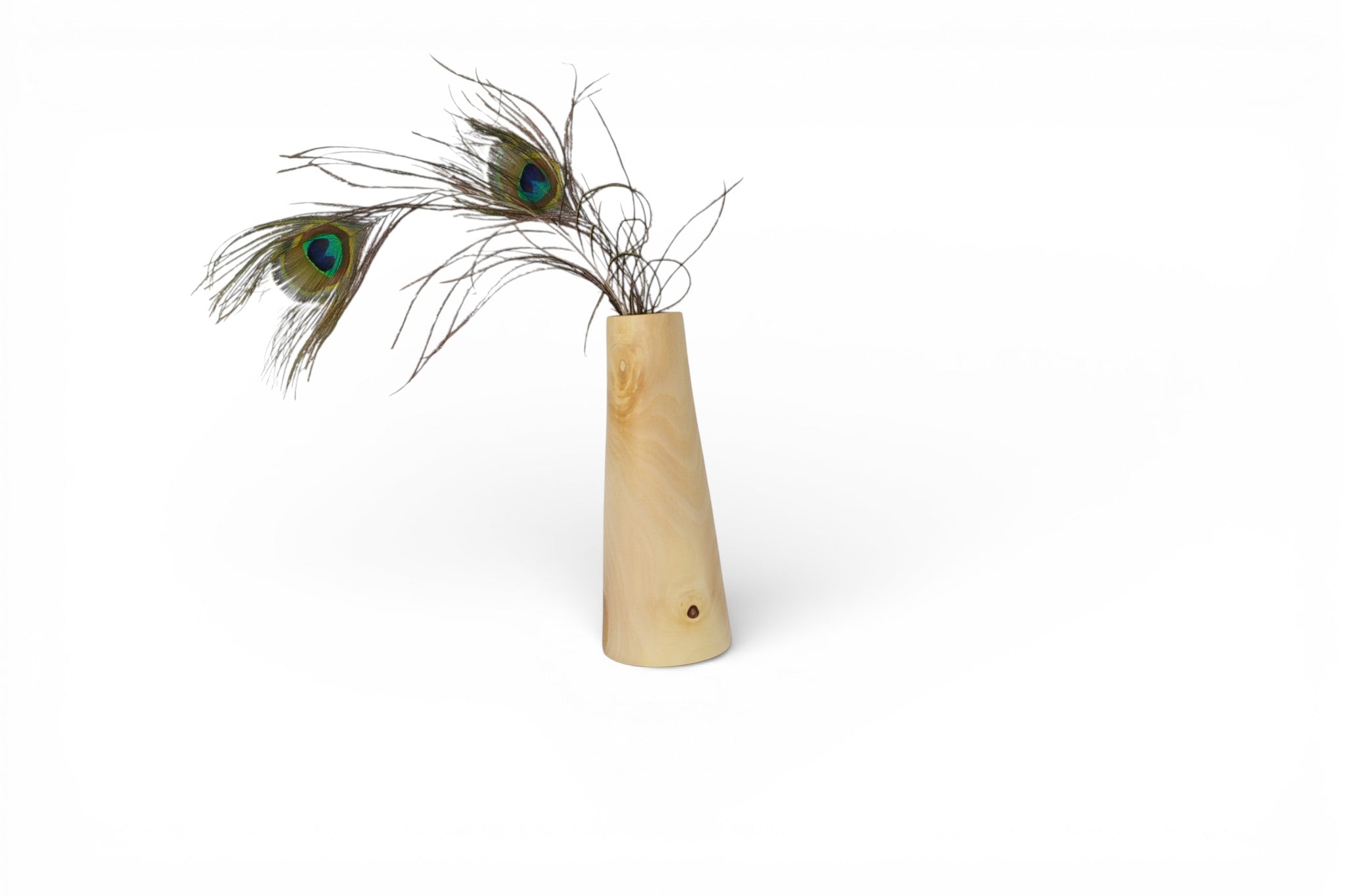 Vase aus Holz Rosskastanie 19 cm 