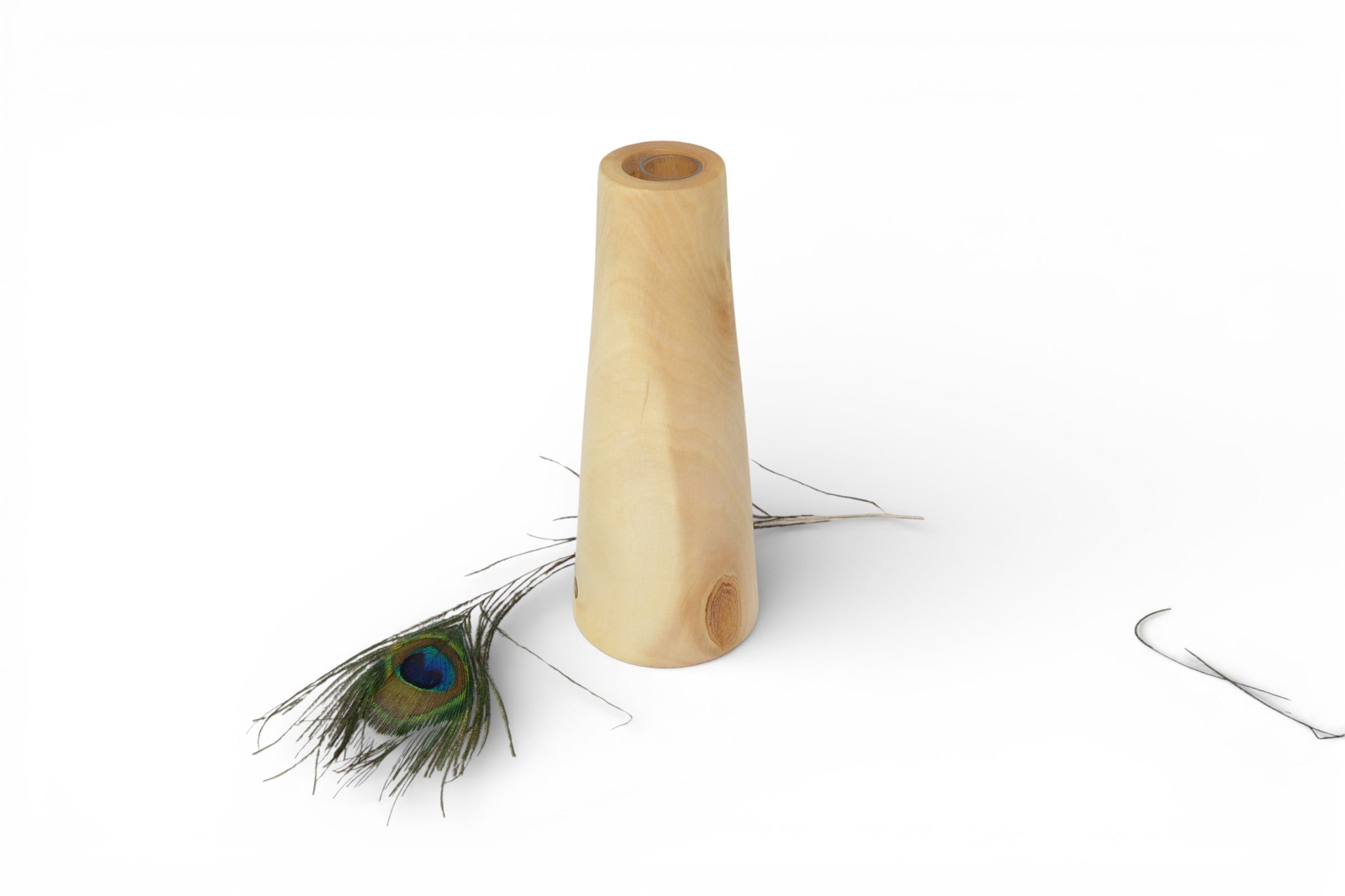 Vase aus Holz Rosskastanie 19 cm 