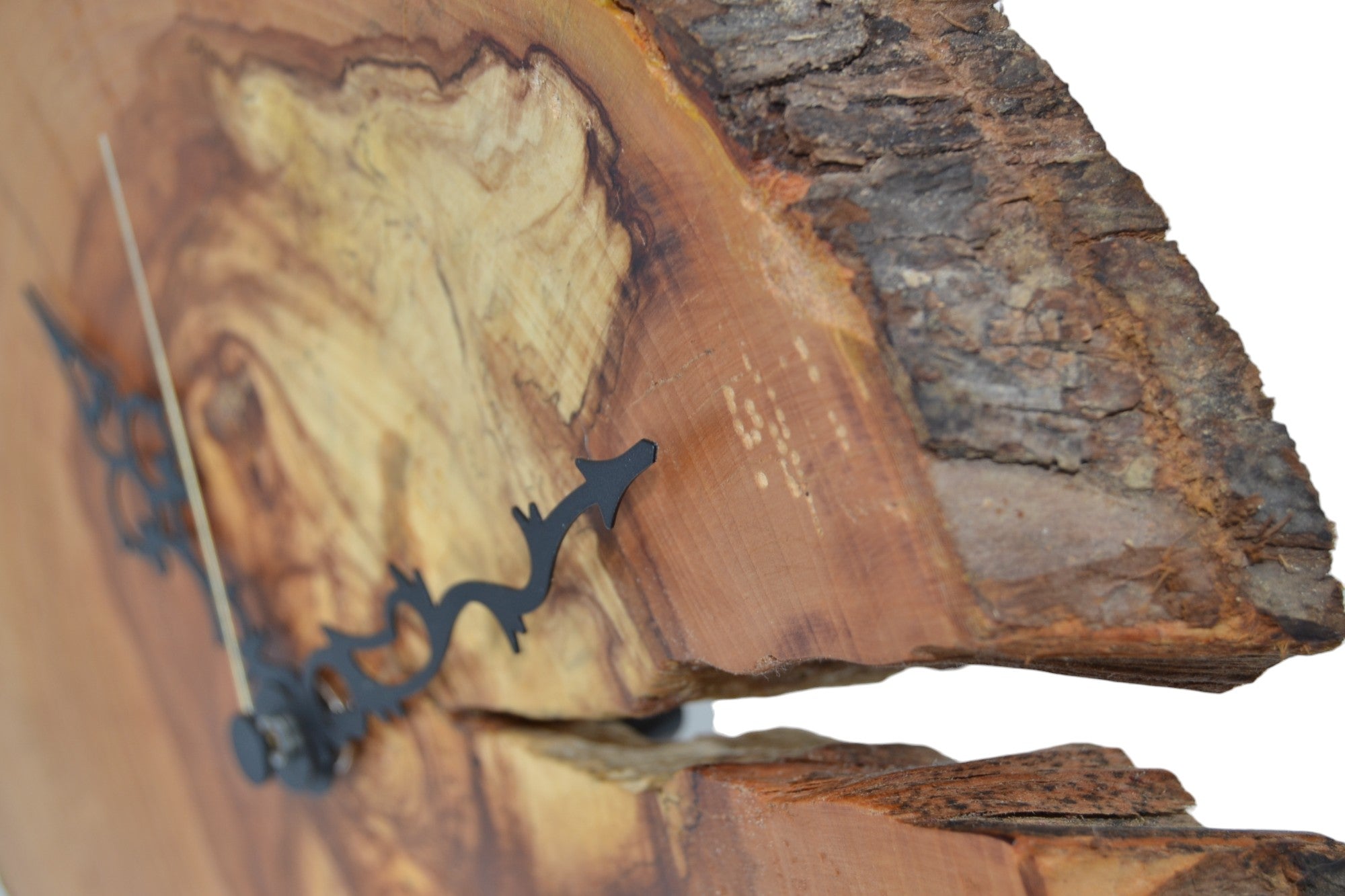 Holz Wanduhr aus Apfelholz