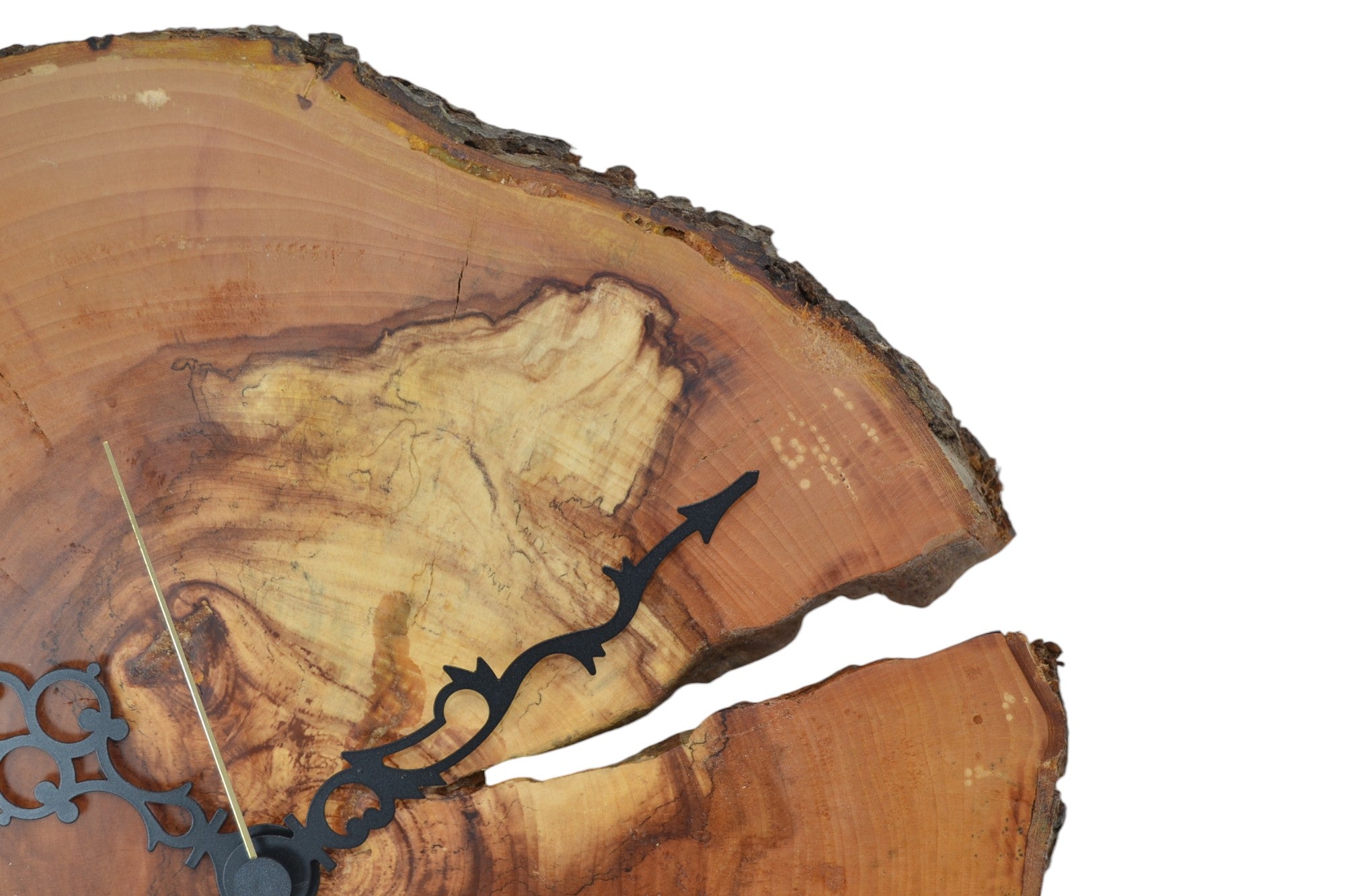 Holz Wanduhr aus Apfelholz