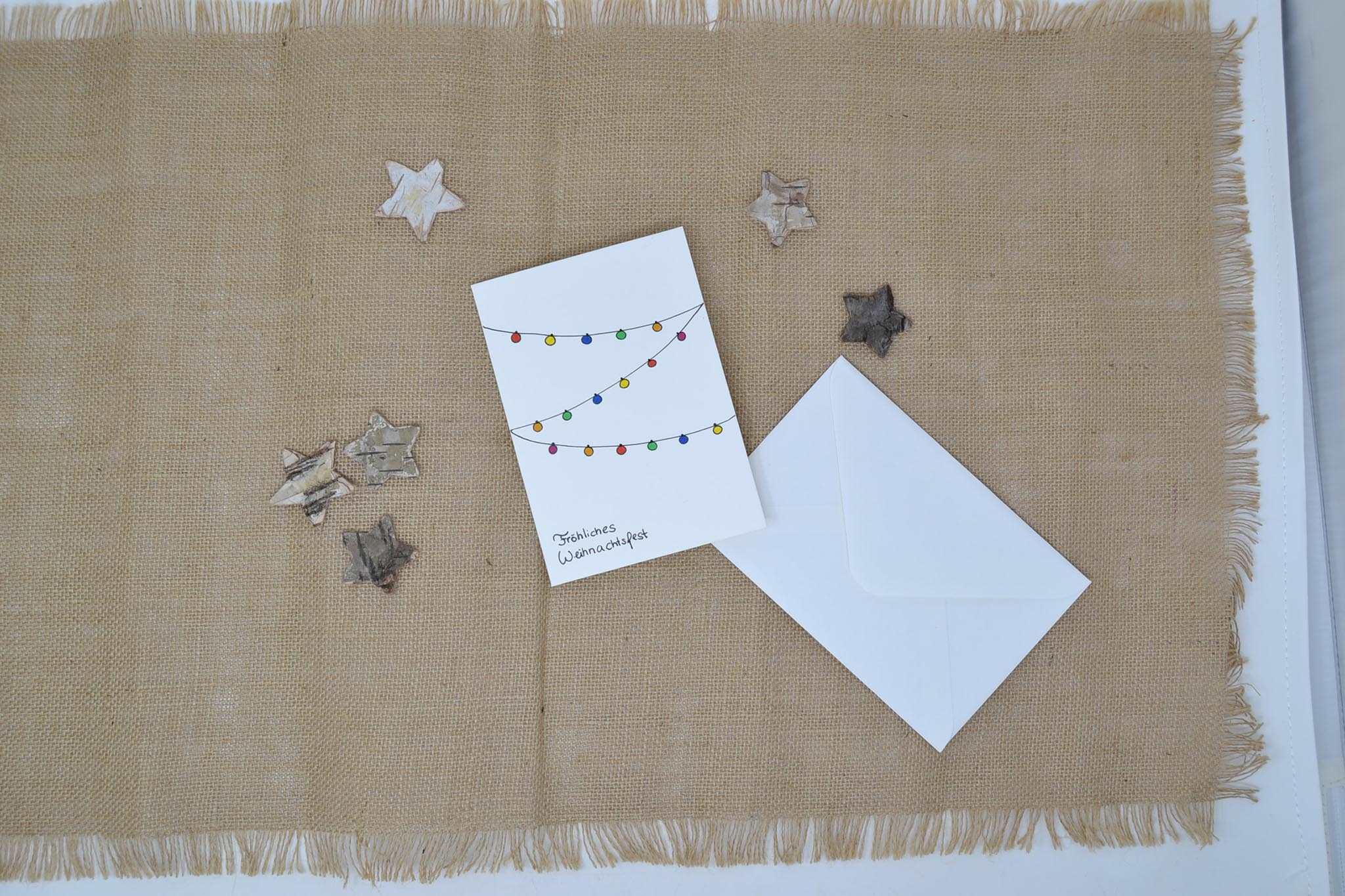 Weihnachtskarte Geschenkkarte "Fröhliches Weihnachtsfest"