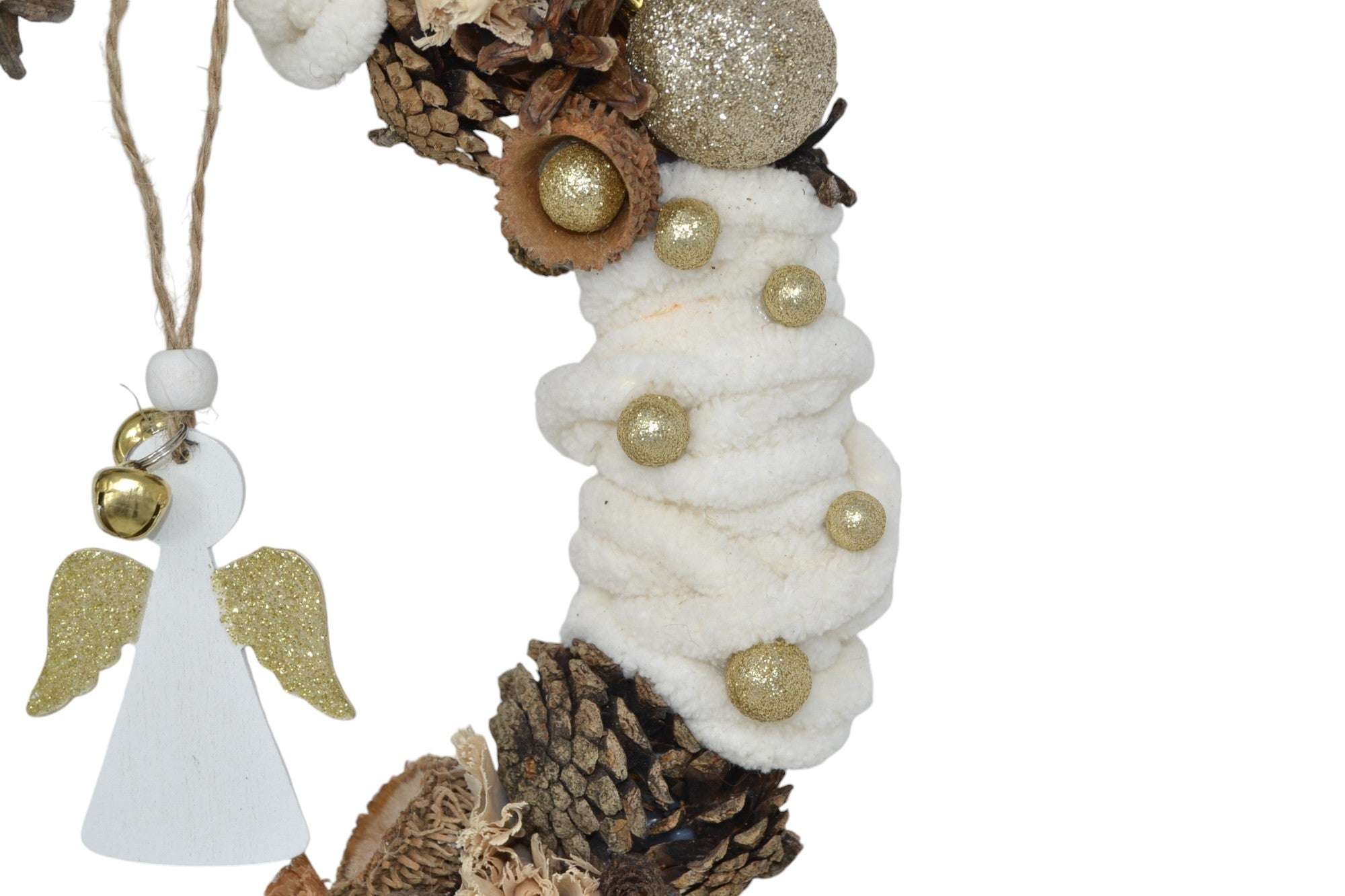 Weihnachtskranz mit Engel