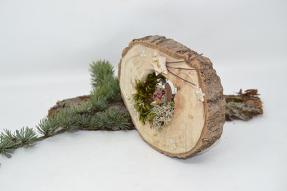 Weihnachtskrippe aus Holz 16x15 cm